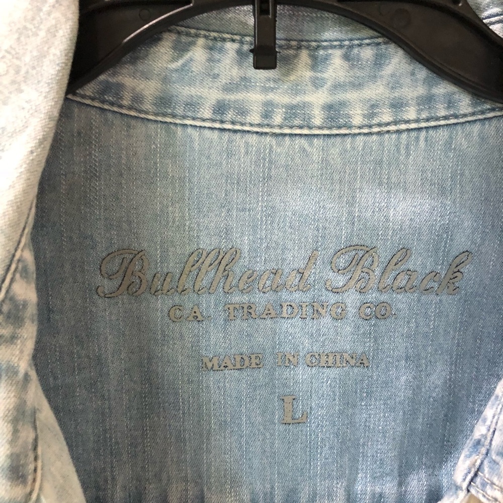 Basic jean button down - Picture 2 of 4